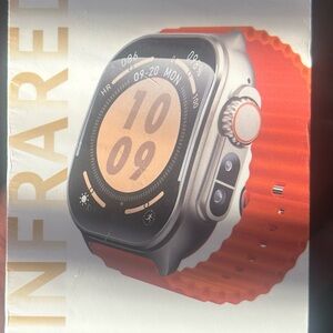 Smart Fitness Watch with Orange Band